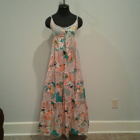 boho cotton maxi dress